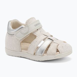 Vaikiški sandalai Geox Macchia white/silver
