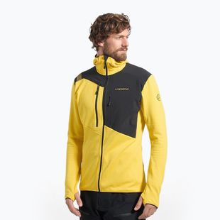 Vyriškas termoaktyvus džemperis La Sportiva Lucendro Thermal Hoody geltona/juoda