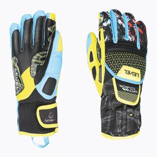 Vaikiškos slidinėjimo pirštinės Level Worldcup Jr Cf yellow/blue