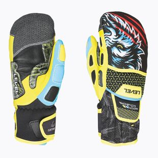 Vaikiškos slidinėjimo pirštinės Level Worldcup Jr Cf Mitt yellow/blue