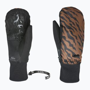 Moteriškos slidinėjimo pirštinės Level Coral Mitt black/camo