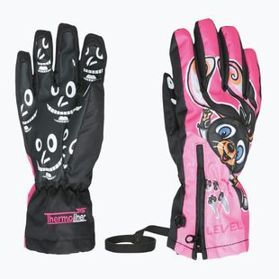 Vaikiškos slidinėjimo pirštinės Level Lucky hot pink