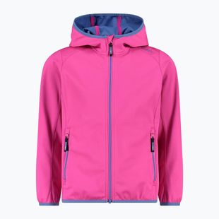 Vaikiška softshell striukė CMP Fix Hood fuxia