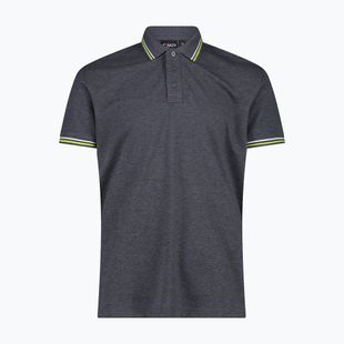 Vyriški polo marškinėliai CMP 34D5987 black/blue