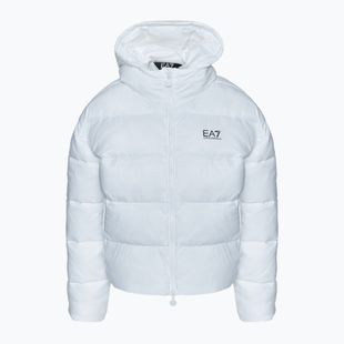 Moteriška striukė EA7 Emporio Armani Train Shiny ECO Extra Padded Bomberka white