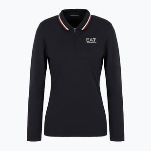 Moteriški marškinėliai ilgomis rankovėmis EA7 Emporio Armani Golf Pro Polo black