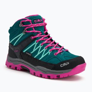 Jaunimo žygio batai CMP Rigel Mid lake / pink fluo