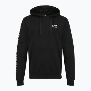 Vyriškas džemperis Emporio Armani EA7 Train Logo Series Extended Logo Hoodie black / white