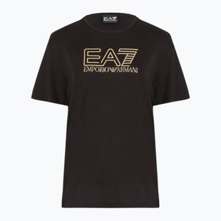 Moteriški marškinėliai EA7 Emporio Armani Train Visibility black/gold