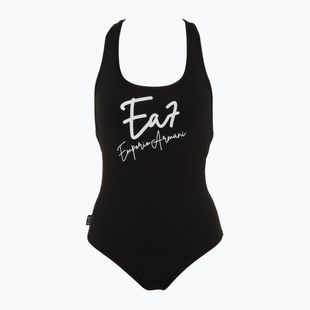 Moteriškas vientisas maudymosi kostiumėlis EA7 Emporio Armani Maxi Logo One Piece black