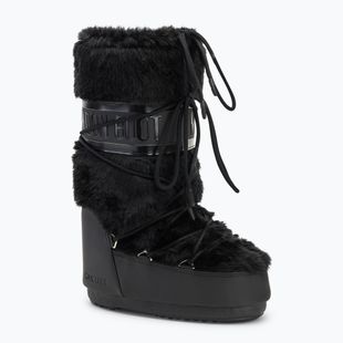 Sniego batai Moon Boot Icon Faux Fur black
