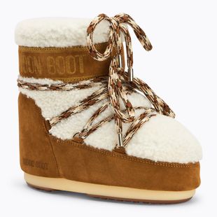 Moteriški sniego batai Moon Boot Icon Low Shearling whisky/off white