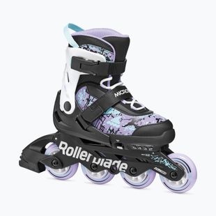 Vaikiški riedučiai Rollerblade Microblade SL Jr black/lavender/light blue