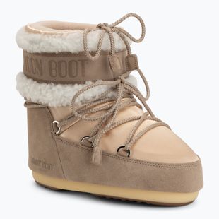 Moteriški sniego batai Moon Boot Icon Low Pearly Plus pale peach/sand