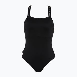 Maudymosi kostiumėlis EA7 Emporio Armani Logo Tape One Piece black