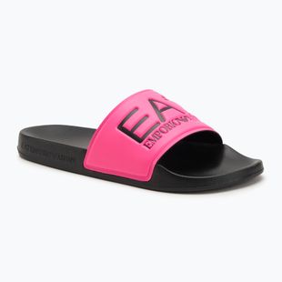 Šlepetės EA7 Emporio Armani Water Sports Visibility pink fluo / black