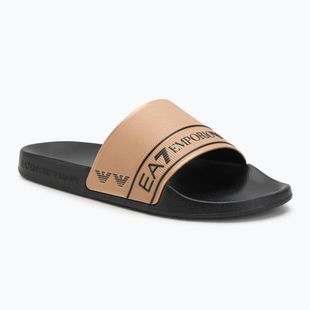 Šlepetės EA7 Emporio ArmaniWater Sports Tape black / gold