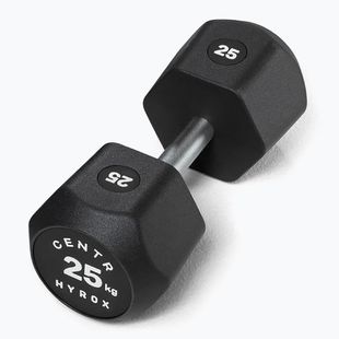 Svarstis Centr Urethane Dumbbell Centr x Hyrox 25 kg black