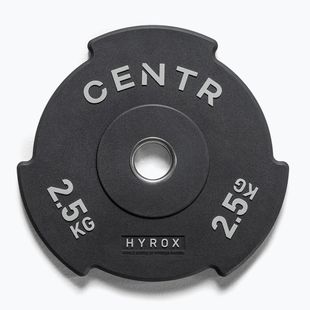 Bumperio svoriai Centr Olimpijski Centr x Hyrox Interlocking Bumper Plate 2 pcs black