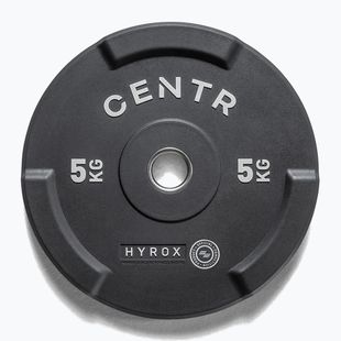 Bumperio svoriai Centr Olimpijski Centr x Hyrox Interlocking Bumper Plate 2 pcs black