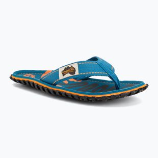 Šlepetės per pirštą Gumbies Islander blue palmetto