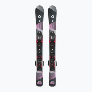 Vaikiškos kalnų slidės Völkl Shine Jr + apkaustai 4.5 VMotion Jr Lady 80-90 cm black/pink