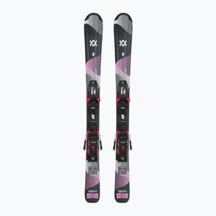 Vaikiškos kalnų slidės Völkl Shine Jr + apkaustai 4.5 VMotion Jr Lady 100-120 cm black/pink