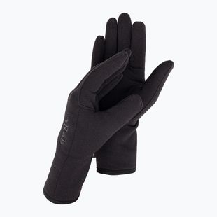 Vyriškos trekingo pirštinės Rab Power Stretch Pro black