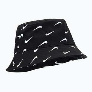 Vaikiška skrybėlė Nike Swoosh Print Bucket black