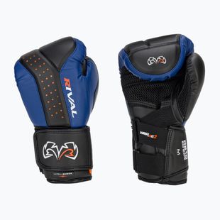 Bokso pirštinės Rival RB10 Intelli-Shock Bag black/blue