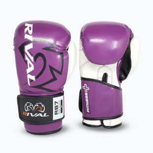 Bokso pirštinės Rival RB7 Fitness Plus Bag purple/white