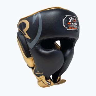 Bokso šalmas Rival RHG100 Professional Headgear black/gold