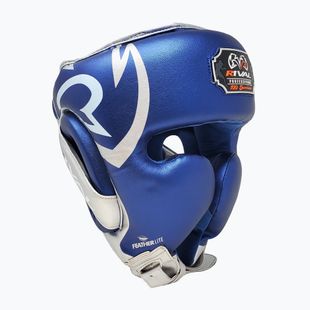 Bokso šalmas Rival RHG100 Professional Headgear blue/silver