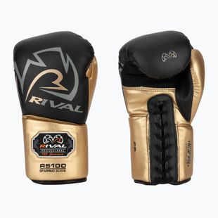Bokso pirštinės Rival RS100 Professional black/gold