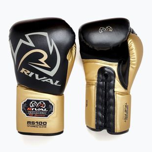 Bokso pirštinės Rival RS100 Professional black/gold