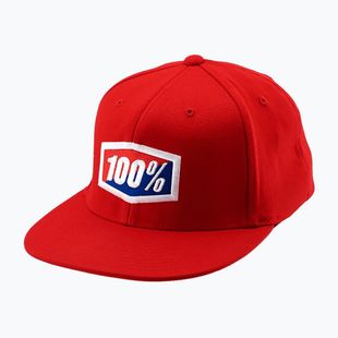 Vyriška beisbolo kepuraitė 100% Official J-Fit Flexfit red