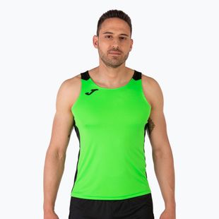 Vyriški bėgimo marškinėliai Joma Record II Tank Top fluor green/black