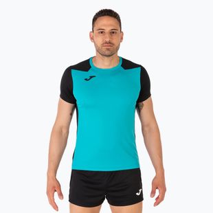 Vyriški bėgimo marškinėliai Joma Record II turquoise black