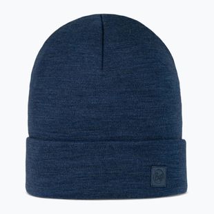 Žieminė kepurė BUFF Heavyweight Merino Wool solid night blue
