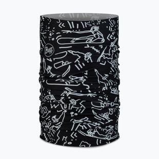 Vaikiška daugiafunkcinė skara BUFF Original Ecostretch Tivat Black