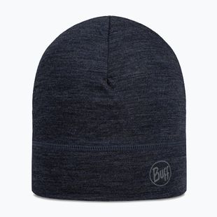 Žieminė kepurė BUFF Lightweight Merino Wool solid night blue