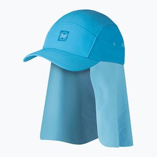 Vaikiška kepuraitė su snapeliu BUFF Desert Kids Solid azure