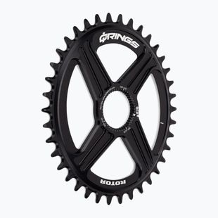 Žvaigždė Rotor Q Rings Dm Oval Chainring MTB 38T juoda