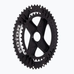 Žvaigždė Rotor Q Rings Dm Oval Chainring 50/34T juoda