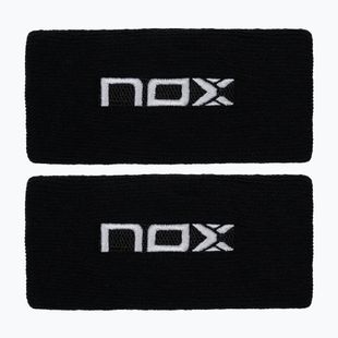 Riešo juostos NOX Wristband with Logo 2 szt. black/white