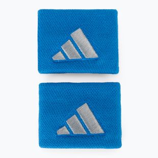 Riešo juostos adidas Wristband S 2 vnt blue/grey