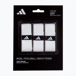 Padelio rakečių apvijos adidas Padel Overgrip Set 3 vnt. white