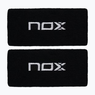Riešo juostos NOX Wristband with Logo 2 szt. black/white