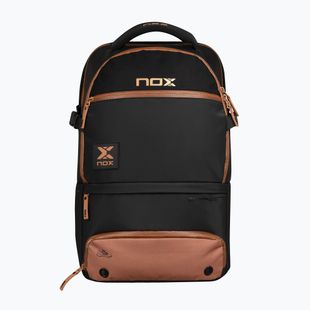 Kuprinė padelio raketėms NOX Luxury Open Series Backpack 30 l black/brown