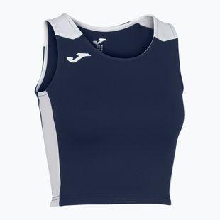 Moteriški bėgimo marškinėliai Joma Record II Top navy/white